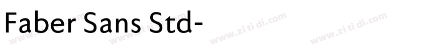 Faber Sans Std字体转换 Faber Sans Std字体转换